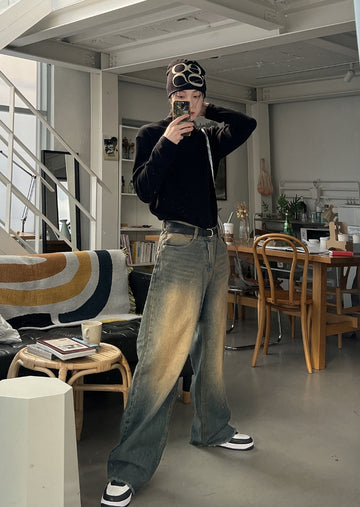 2plan Signature Cutting Wide Denim